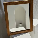 Small rectangular pine mirror 55x45
