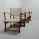 Set of 4 Dutch Design Oakwood Arm Chairs by Theo Ruth for Artifort, 1950s