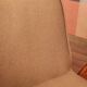 Scandinavian armchair deep brown wool space age design