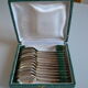 12 small spoons metal silver art deco