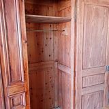 Armoire ancienne mi-XIXème siècle en pitchpin
