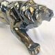Art Deco lion statue 1930 cracked Saint Clément