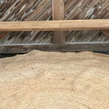 Large old farmhouse bench in raw solid oak