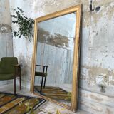 Golden rectangular mirror - 171x127cm