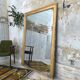Golden rectangular mirror - 171x127cm