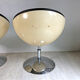 Paire de fauteuils coques et pieds tulipe vintage 70's