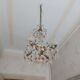 Chandelier to, colored crystal tassels
