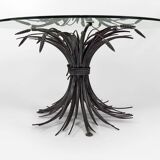 Coffee table with ears of wheat, "Coco Chanel" by Goossens, Circa 1970