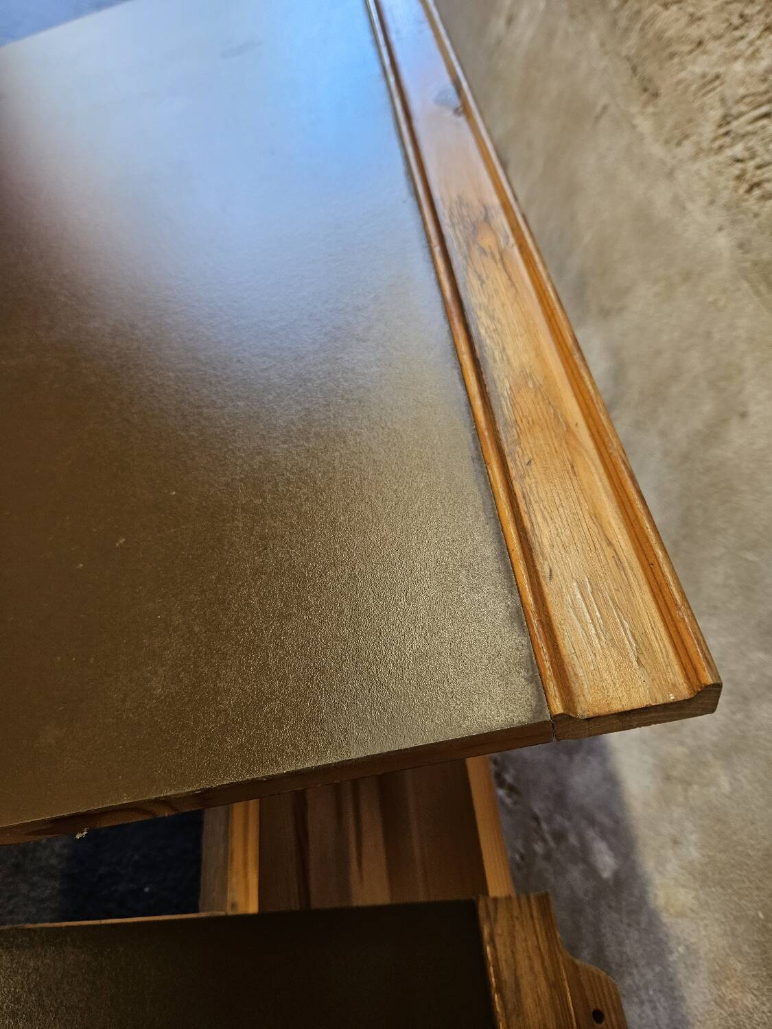 Architec pine desk 1970" suspended