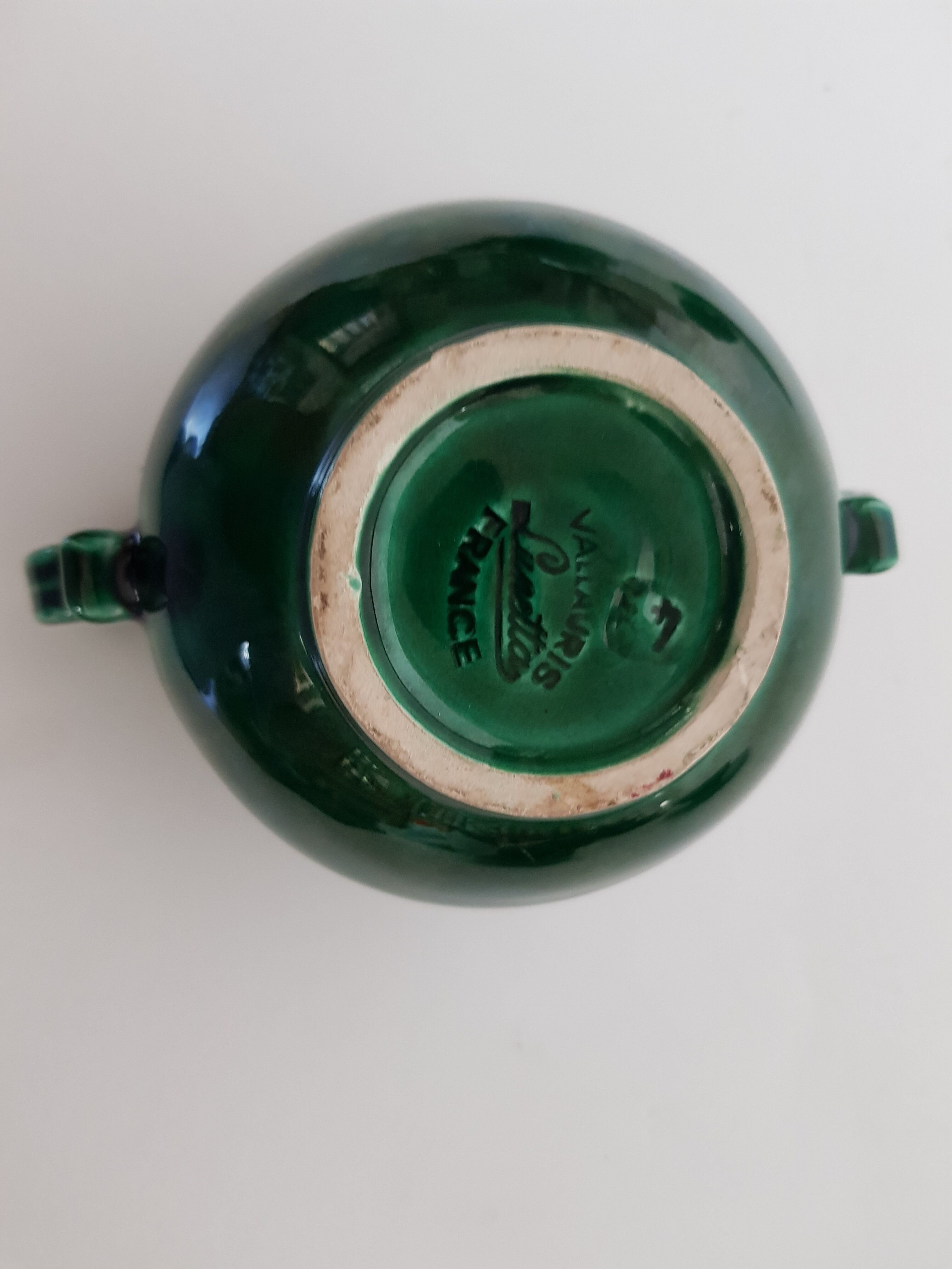 Tasses café et sucrier Vallauris, Lunetta , circa 1950