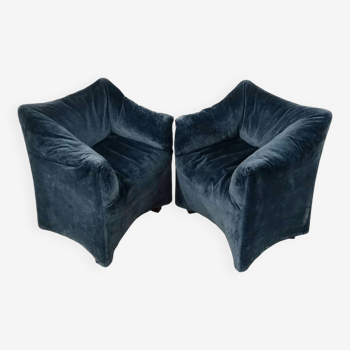 Paire de fauteuils Piccole Tentazioni Cassina en velours