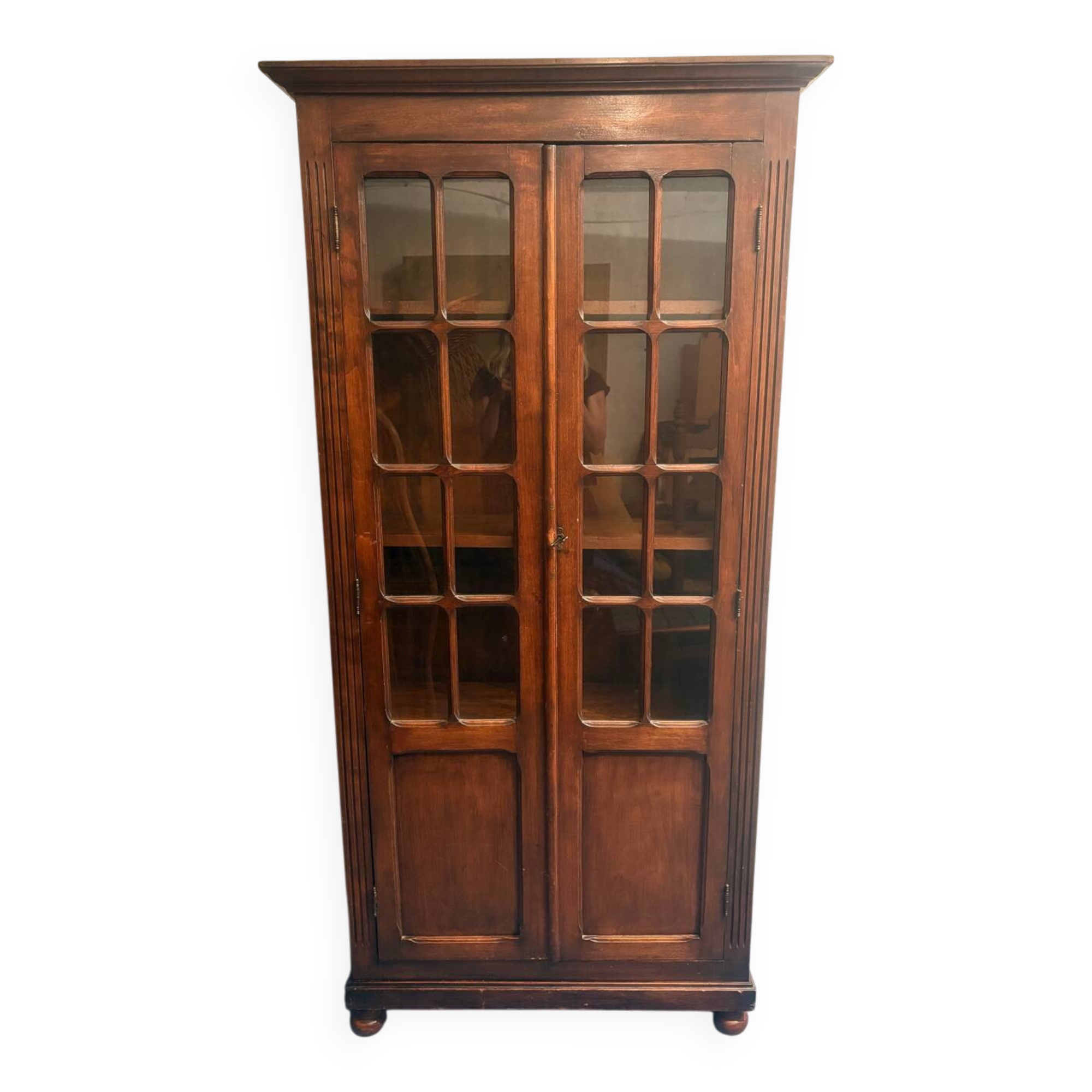 Antique glass dresser