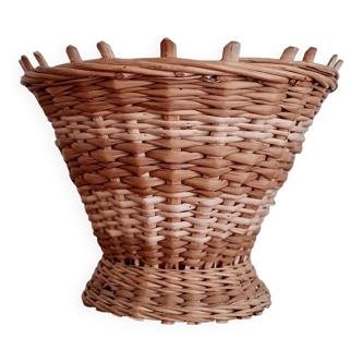 Old basket - rattan pot cover