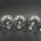 Baccarat Sévigné 5 champagne glasses, engraved crystal, excellent condition, unsigned.
