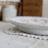 Antique hollow dish red iron earth Badonviller Théophile Fenal
