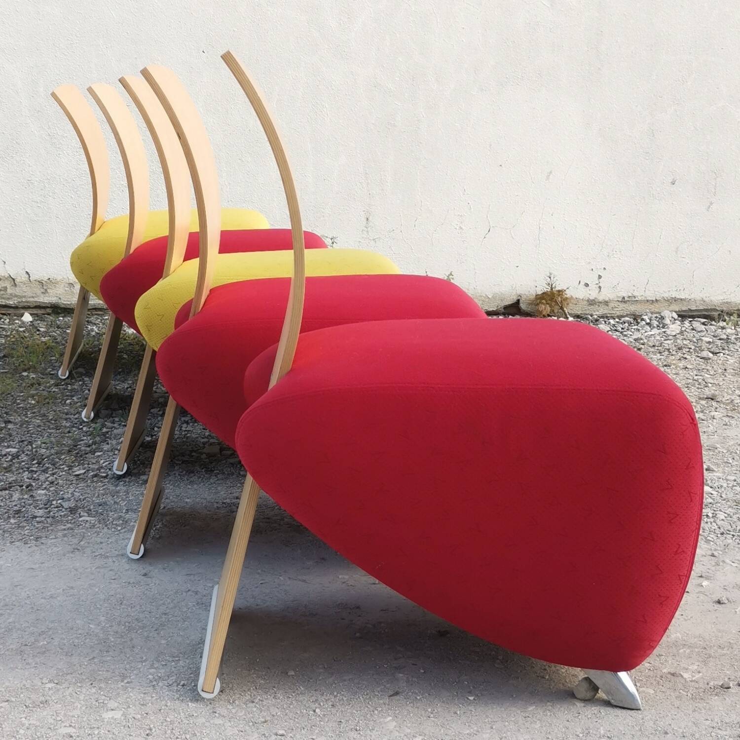 5 designer Dauphin armchairs