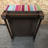 Ancien fauteuil bois accoudoirs courbés
