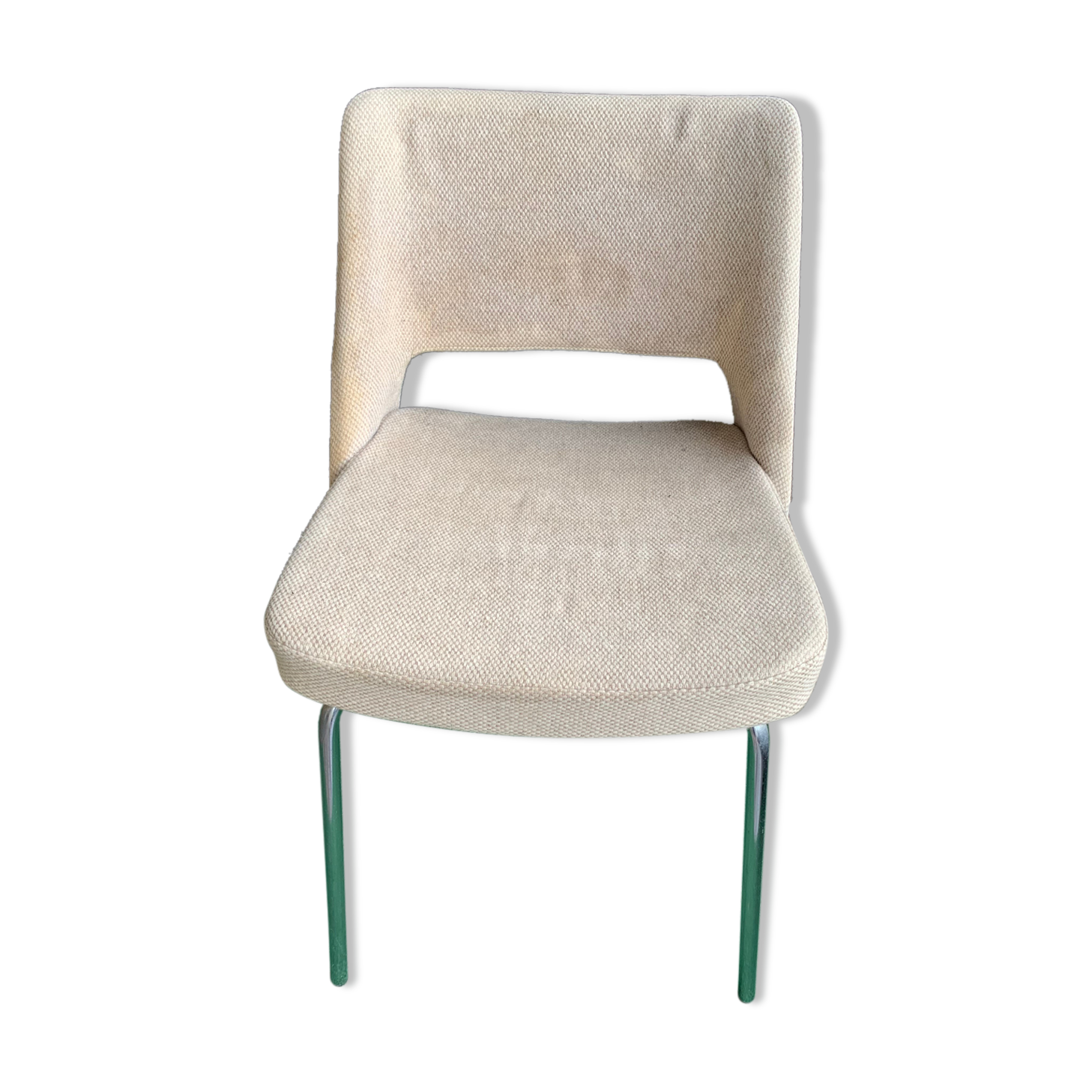 Caviarde armchair hull beige fabric 70s