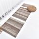 Brown natural wool kilim , hand made wool kilim , runner kilim rug 66x191cm