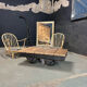 Ancien wagon wagonnet de mine vers 1910