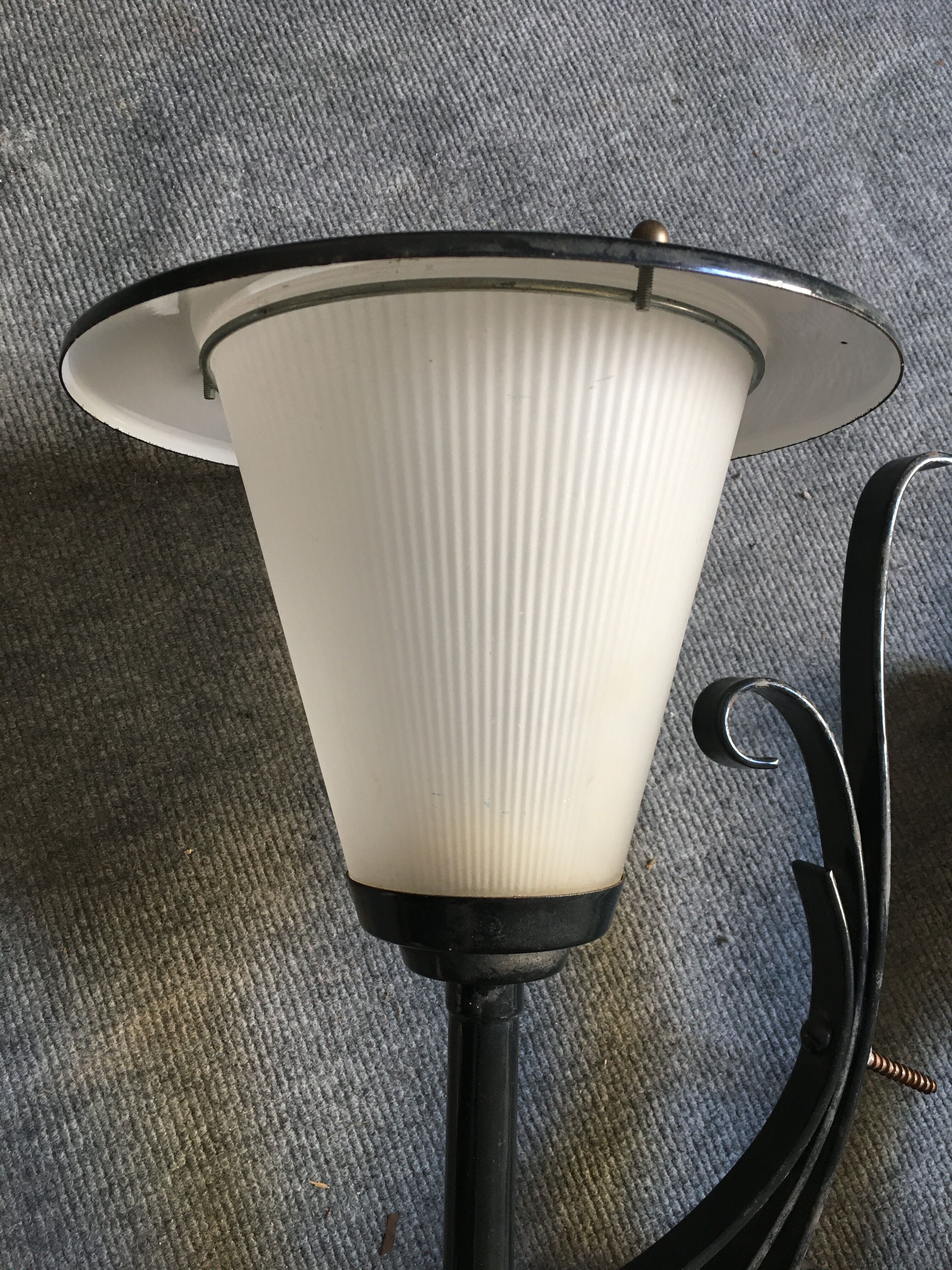 Paire de lanternes appliques 1960 type holophane