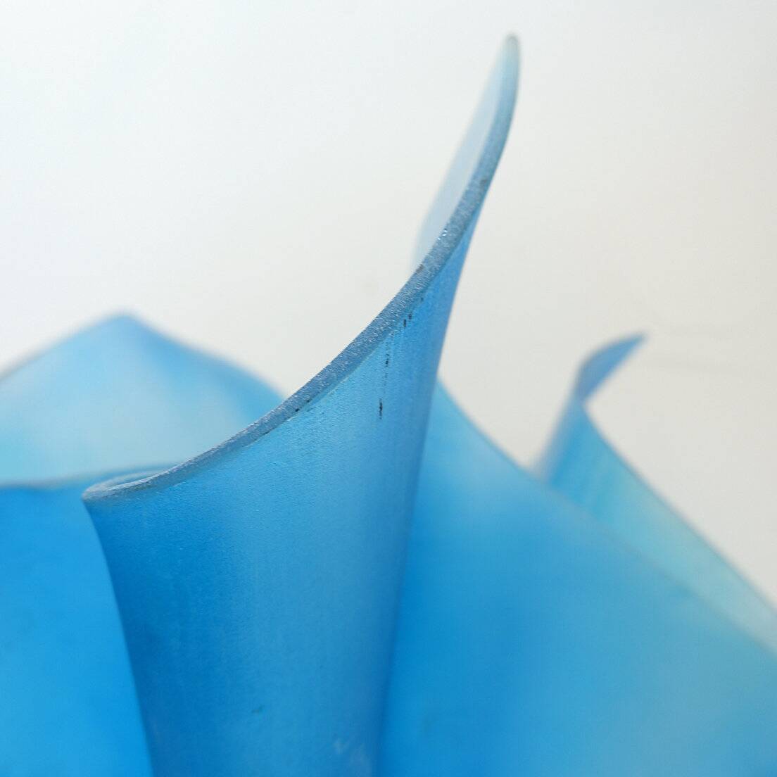 Vintage Large Glass "handkerchief" Planter