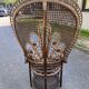 Emmanuelle peacock chair in rattan and wicker