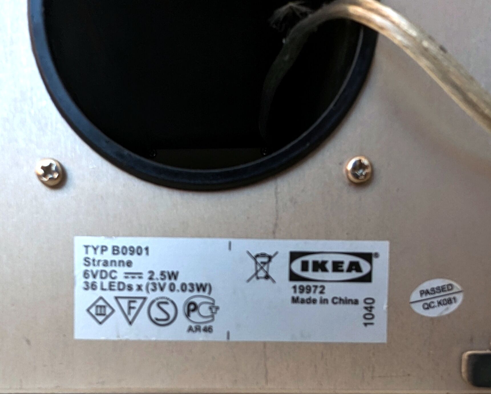 IKEA Stranne lamp - stainless steel & plastic tree 80's 90's - Octopus medusa lamp