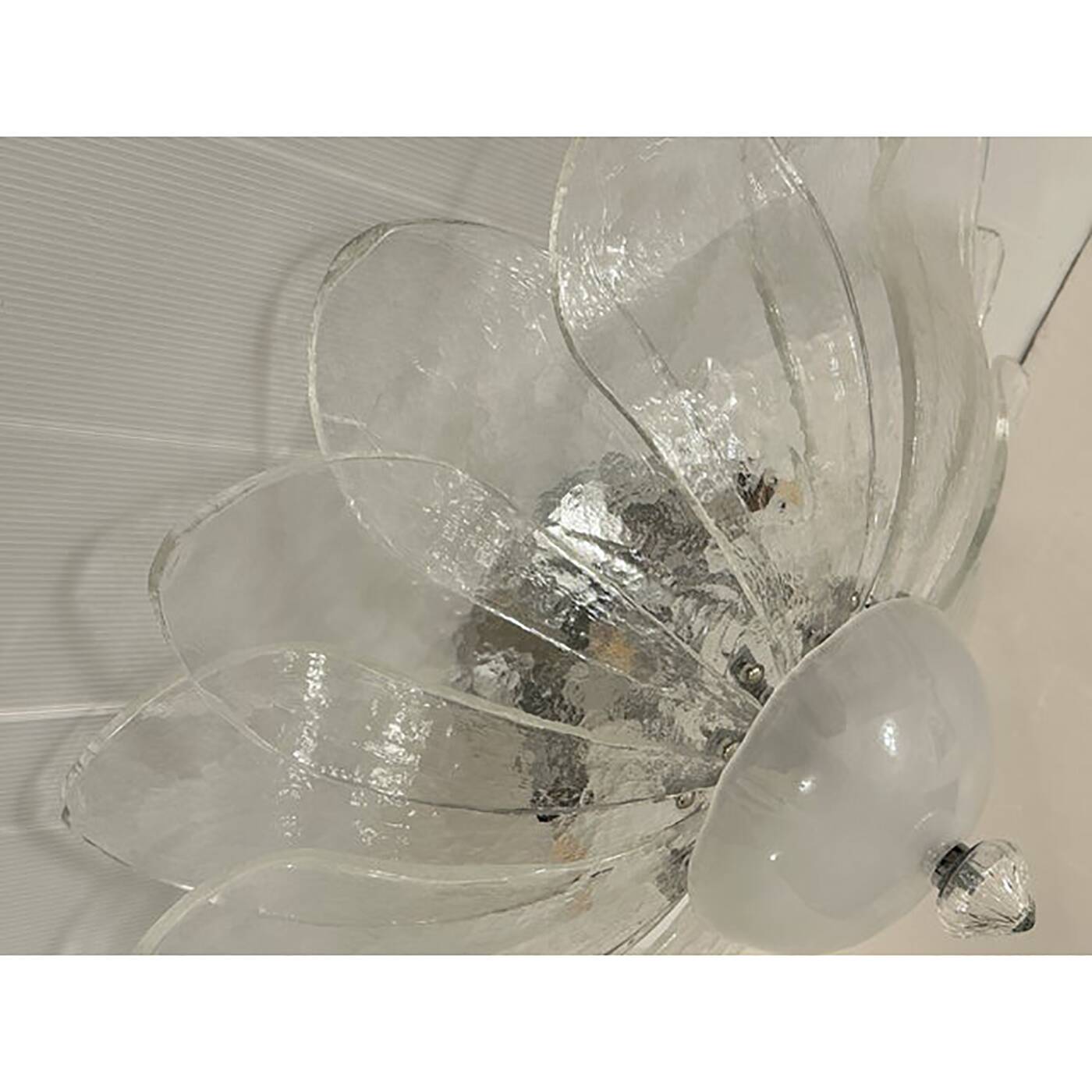 Murano Style Glass Sputnik Chandelier Flush Mount, Mazzega Zuccheri Venini