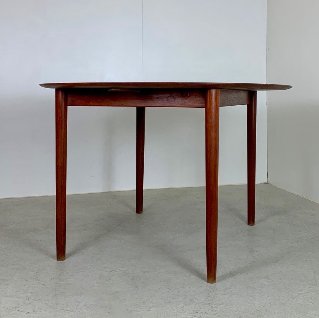 Danish teak dining table by peter Hvidt & Orla Molgaard-nielsen, 1960, model 311, edition Soborg