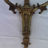 Pair bronze sconces