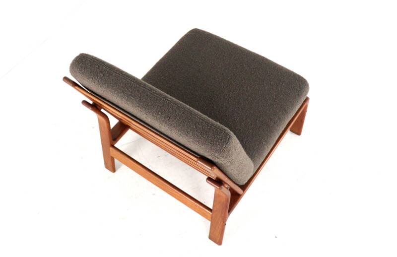 Komfort lounge chair 'Nimtofte' - Brown - danish design in teak