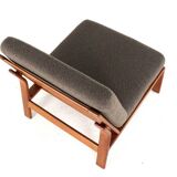 Komfort lounge chair 'Nimtofte' - Brown - danish design in teak