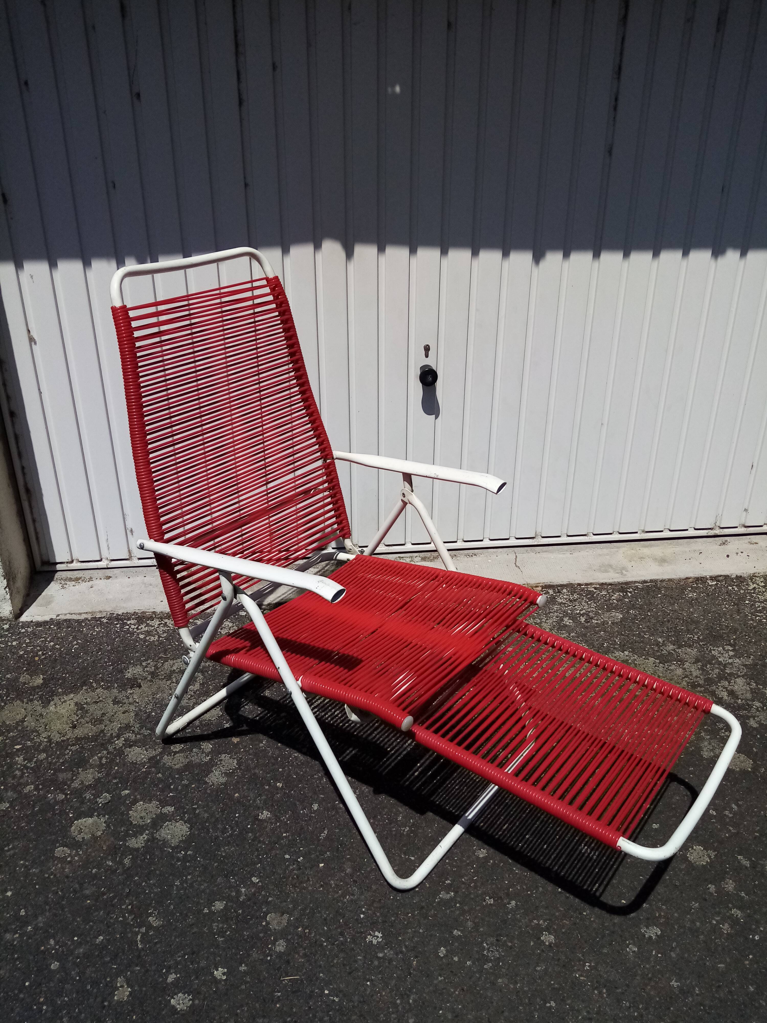 Chaise longue scoubidou