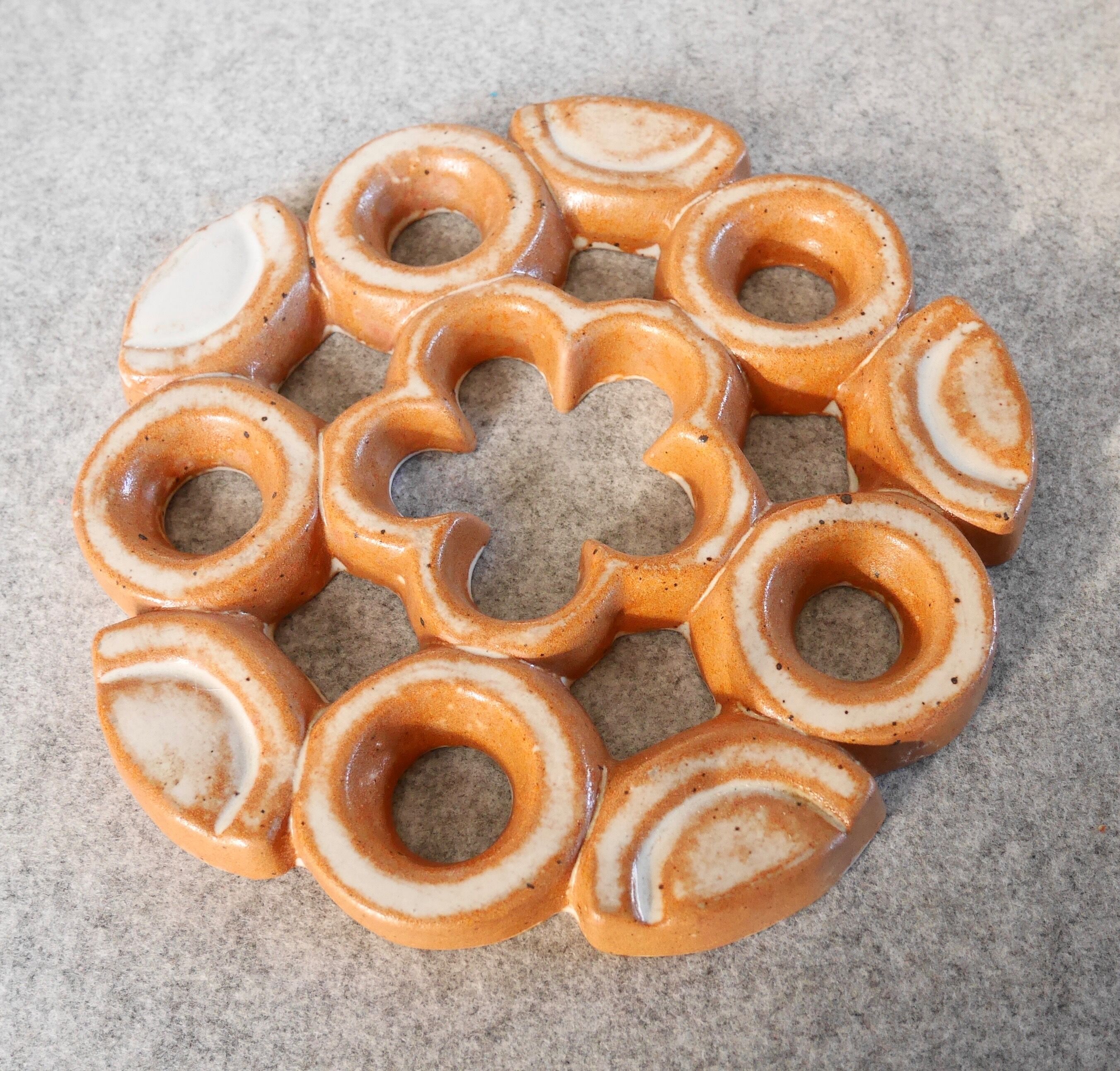 Sandstone flat underside