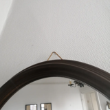 Wooden oval mirror 50x60cm