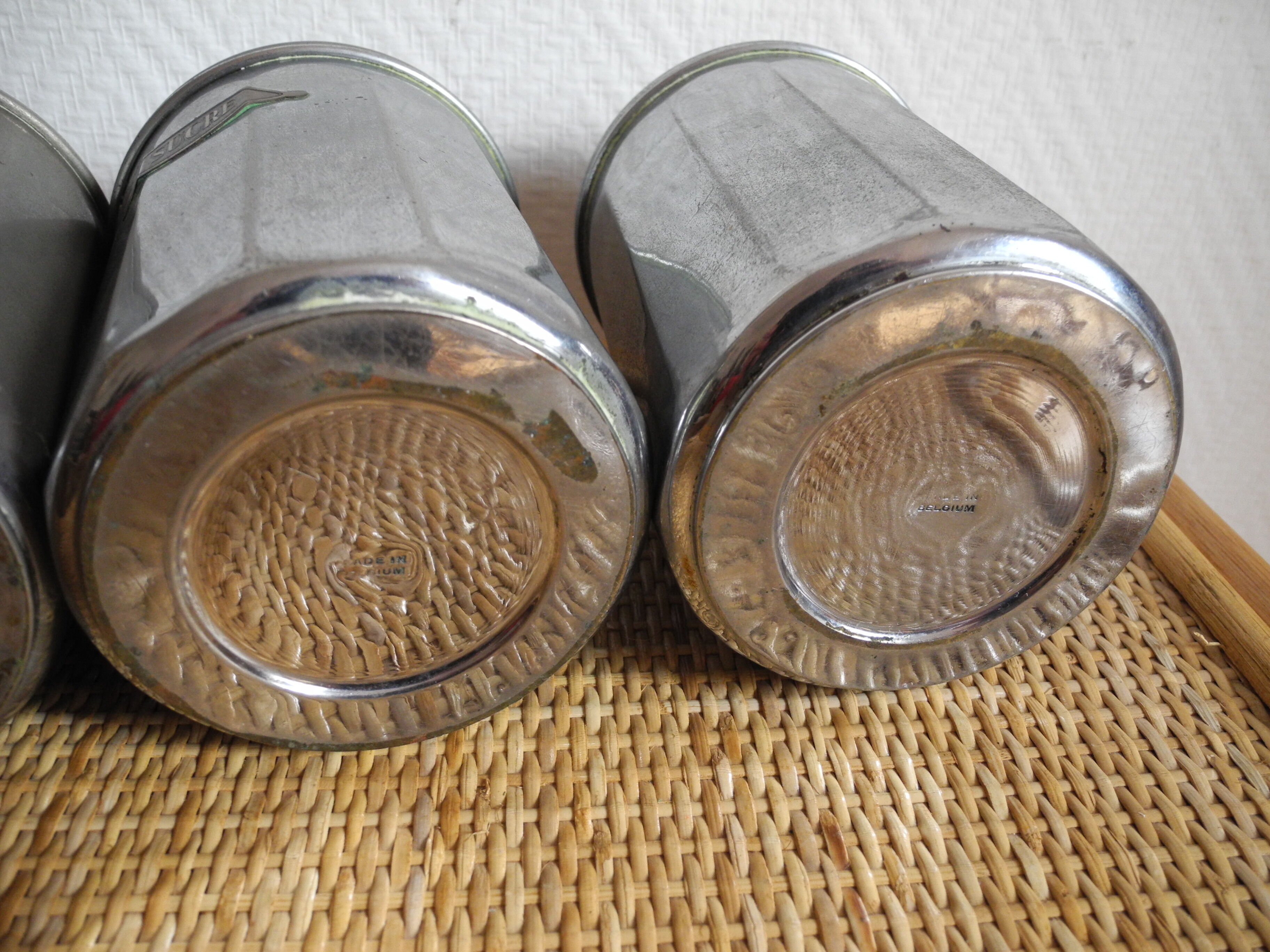 Lot 3 pots alu