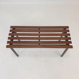 Bench in Teak with Brass Feet, Italy, 1950s