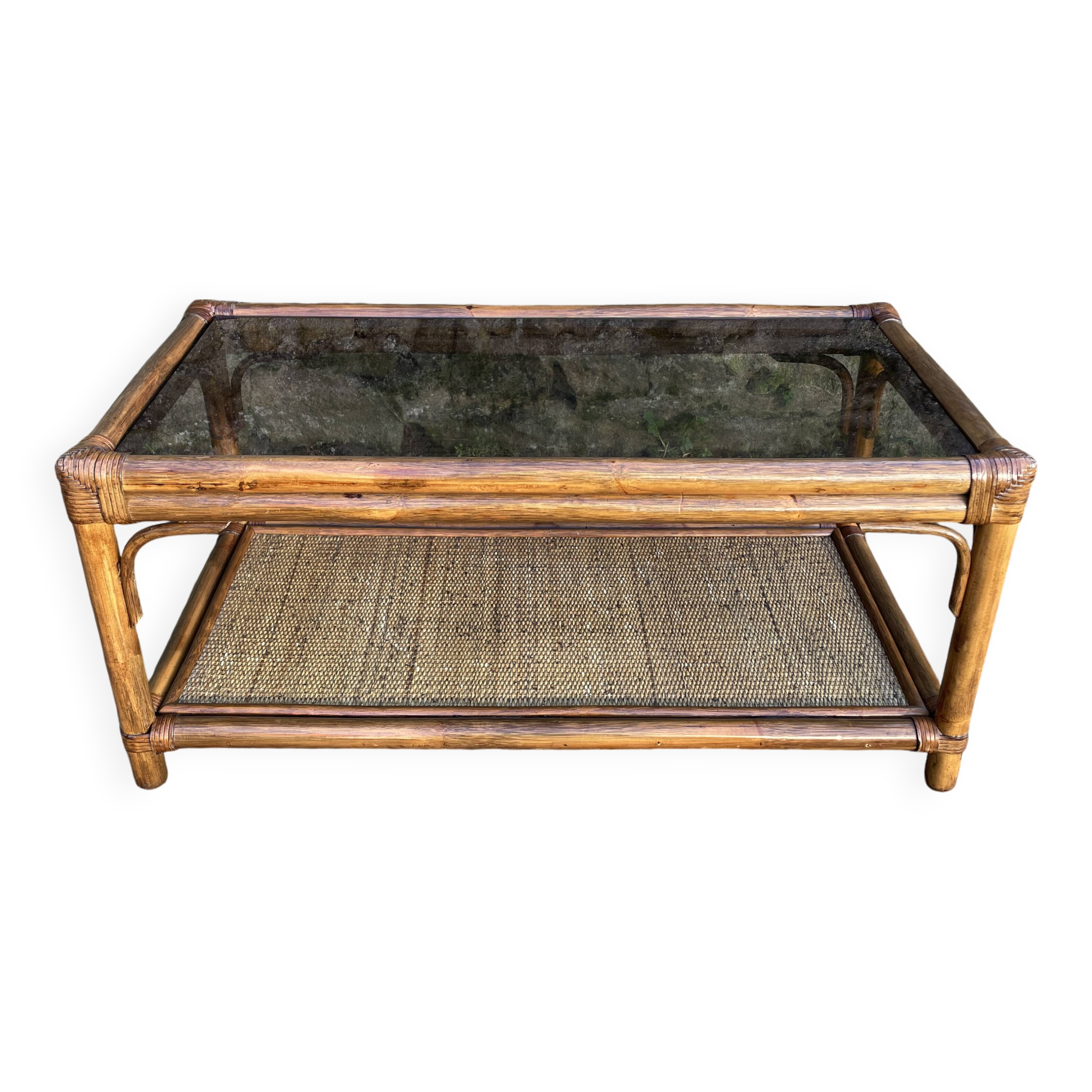 Roche Bobois bamboo coffee table