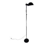 Vintage black metal floor lamp from the 70s