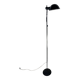 Vintage black metal floor lamp from the 70s