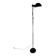Vintage black metal floor lamp from the 70s