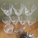 Lot de 9 petits verres à pied Vmc Reims France vintage