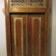 Antique pair of patinated teak doors, 1900