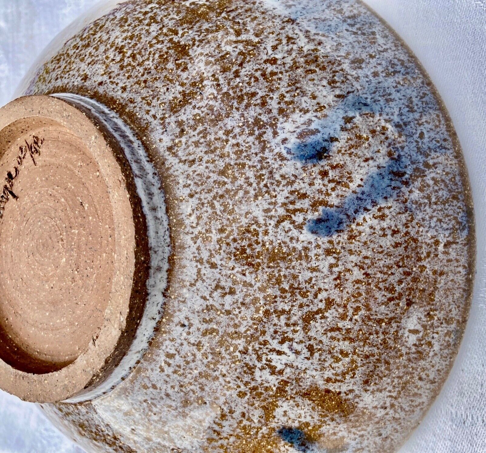 Glazed ceramic cup signed véronique 3 / 98