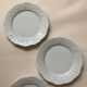 4 Limoges porcelain dinner plates Philippe Deshoulières California model