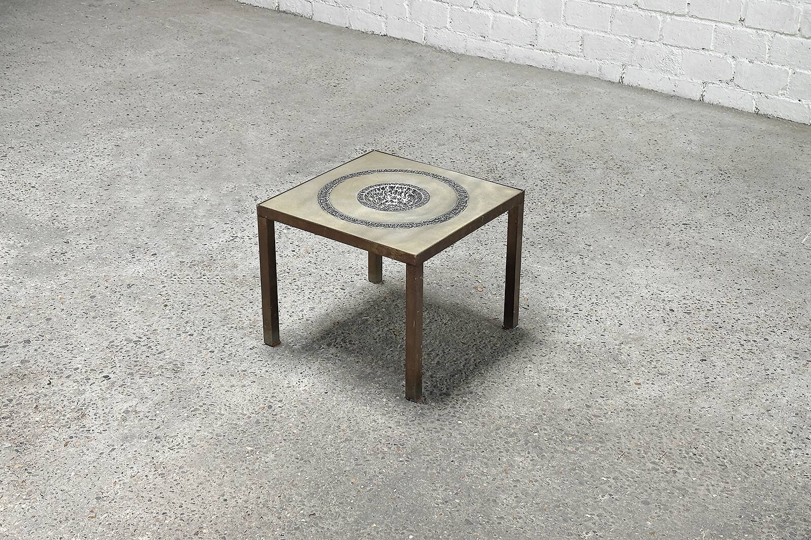 Table d'appoint Marc D'haenens Sculpture Brutaliste, Belgique 1970's