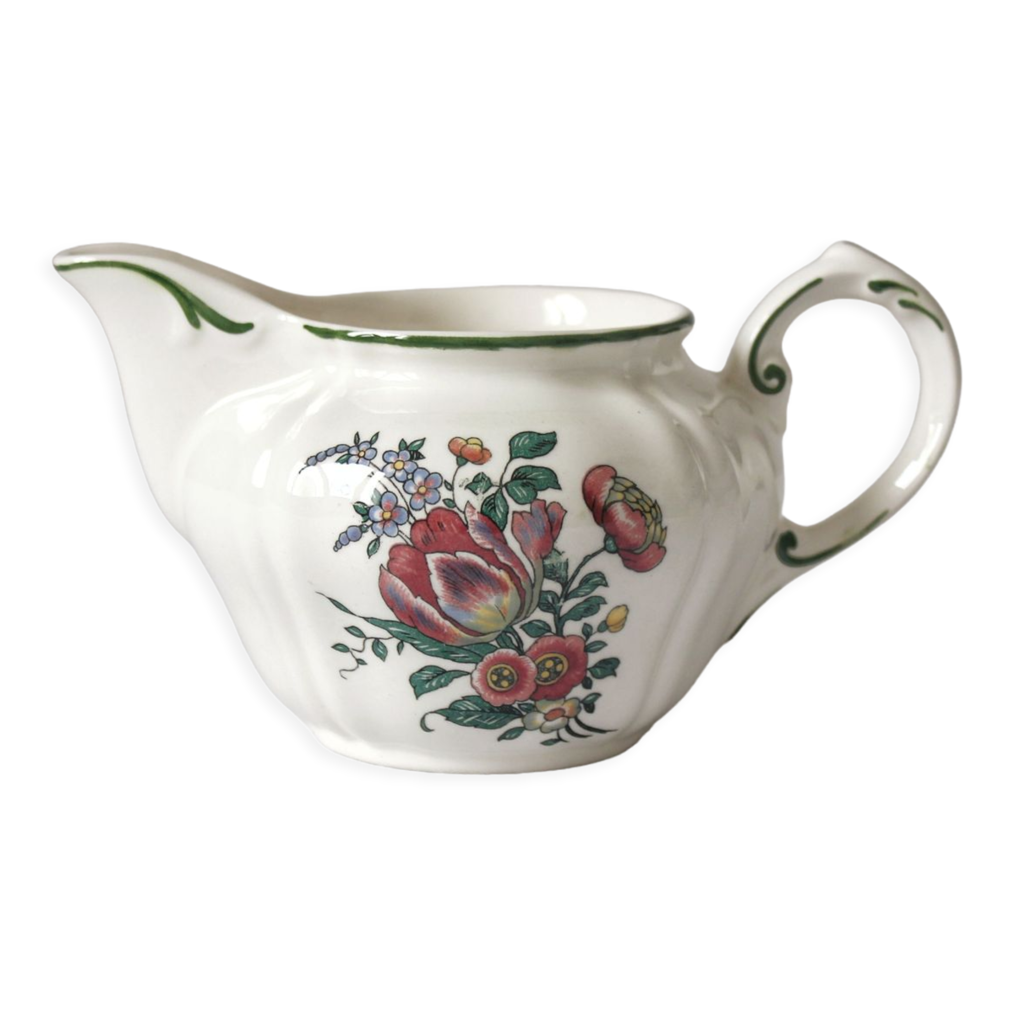 POT À LAIT / crémier ancien en faïence de Villeroy & Boch Mettlach