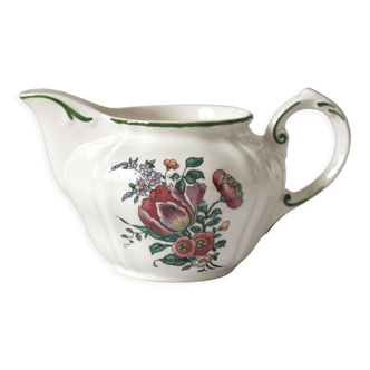 Milk jug creamer in vintage earthenware "Alt Strassburg" or "Old Strasbourg" Villeroy and Boch