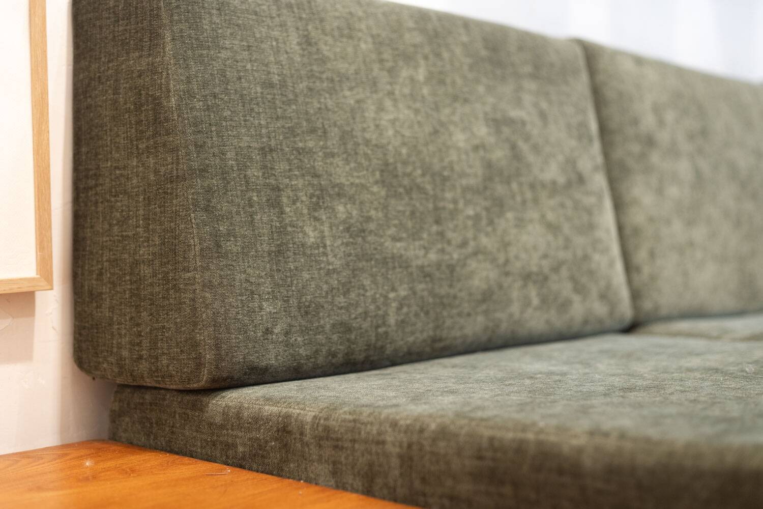 Pierre Chapo. "L09" three-seater bench in blonde elm. 1990s.